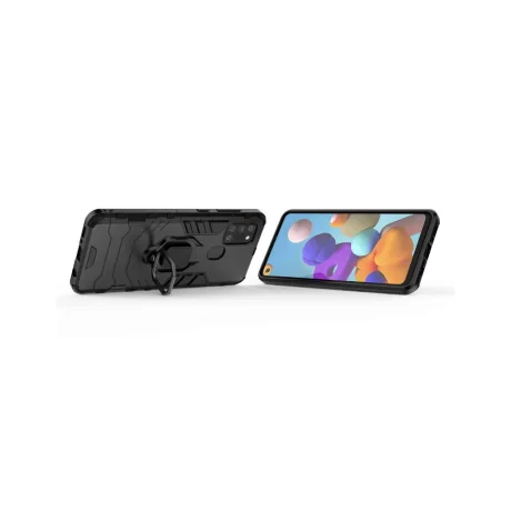 Husa Samsung Galaxy A21s Lemontti Ring Armor Kickstand Negru