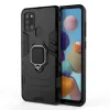 Husa Samsung Galaxy A21s Lemontti Ring Armor Kickstand Negru