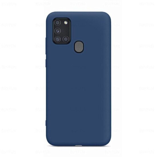 Husa Samsung Galaxy A21s Lemontti Silicon Albastru thumb