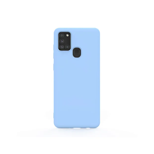 Husa Samsung Galaxy A21s Lemontti Silicon Soft Slim Light Blue