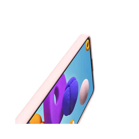 Husa Samsung Galaxy A21s Lemontti Silicon Soft Slim Pink Sand