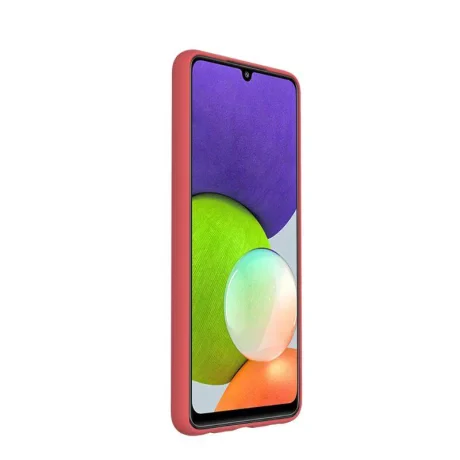 Husa Samsung Galaxy A22 4G Lemontti Silicon Soft Slim Santa Red