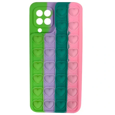 Husa Samsung Galaxy A22 5G Lemontti Heart Pop it Multicolor 5