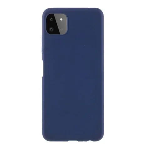 Husa Samsung Galaxy A22 5G Lemontti Silicon Silky Albastru Inchis