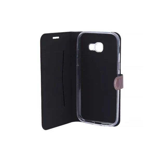 Husa Samsung Galaxy A3 (2017) Lemontti Book Metalic Rose Gold