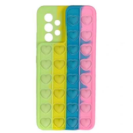 Husa Samsung Galaxy A32 4G Lemontti Heart Pop it Multicolor 4