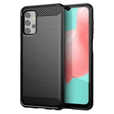 Husa Samsung Galaxy A32 5G Lemontti Carbon Case Flexible Negru