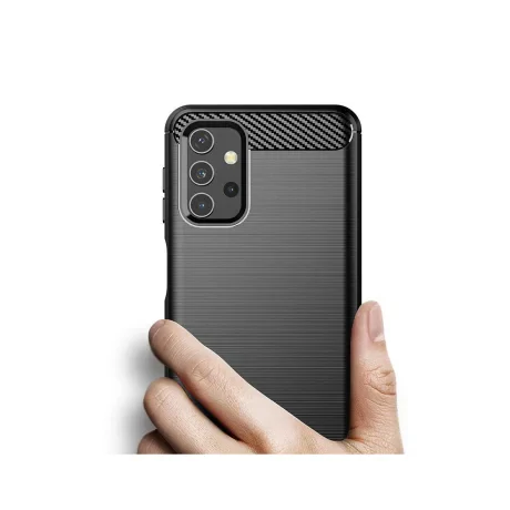 Husa Samsung Galaxy A32 5G Lemontti Carbon Case Flexible Negru