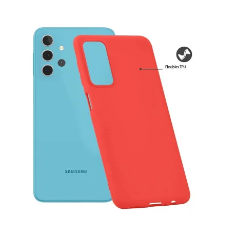Husa Samsung Galaxy A32 5G Lemontti Silicon Silky Rosu