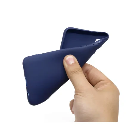 Husa Samsung Galaxy A40 Lemontti Silicon Silky Albastru Inchis