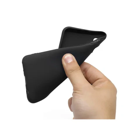 Husa Samsung Galaxy A40 Lemontti Silicon Silky Negru