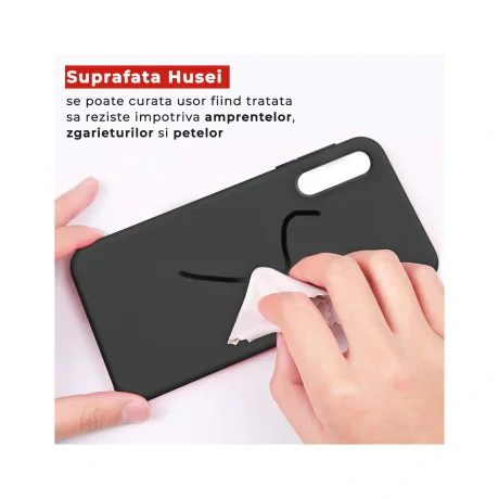 Husa Samsung Galaxy A50s / A30s / A50 Lemontti Liquid Silicon Black