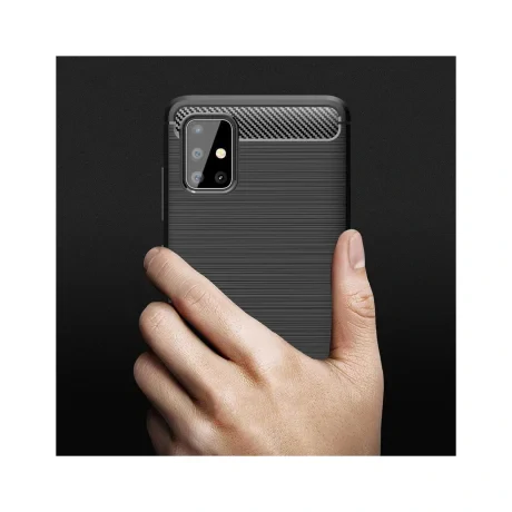 Husa Samsung Galaxy A51 4G Lemontti Carbon Case Flexible Negru