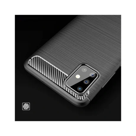 Husa Samsung Galaxy A51 4G Lemontti Carbon Case Flexible Negru