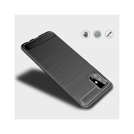 Husa Samsung Galaxy A51 4G Lemontti Carbon Case Flexible Negru