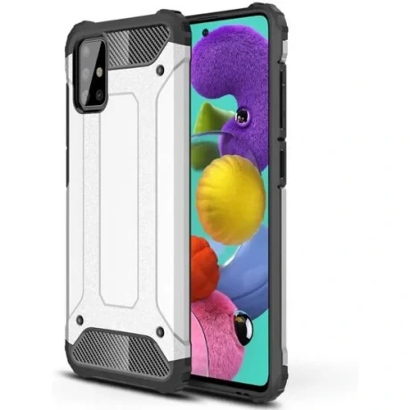 Husa Samsung Galaxy A51 4G Lemontti Hybrid Armor Argintiu