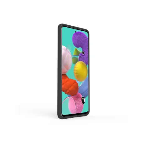 Husa Samsung Galaxy A51 4G Lemontti Liquid Silicon Black