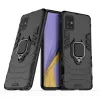 Husa Samsung Galaxy A51 4G Lemontti Ring Armor Kickstand Negru