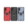 Husa Samsung Galaxy A51 4G Lemontti Ring Armor Kickstand Negru