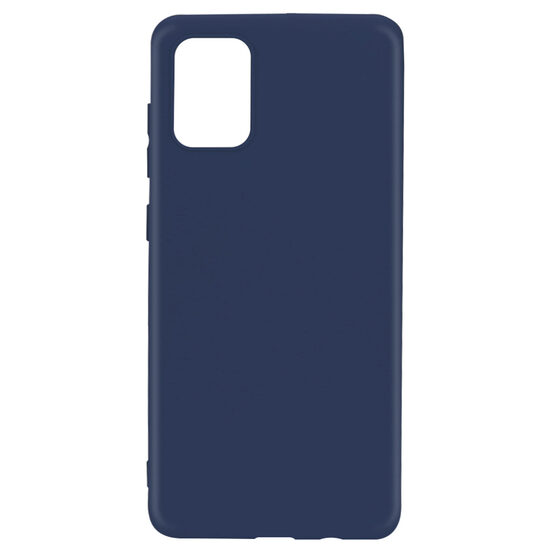 Husa Samsung Galaxy A51 4G Lemontti Silicon Silky Albastru Inchis thumb