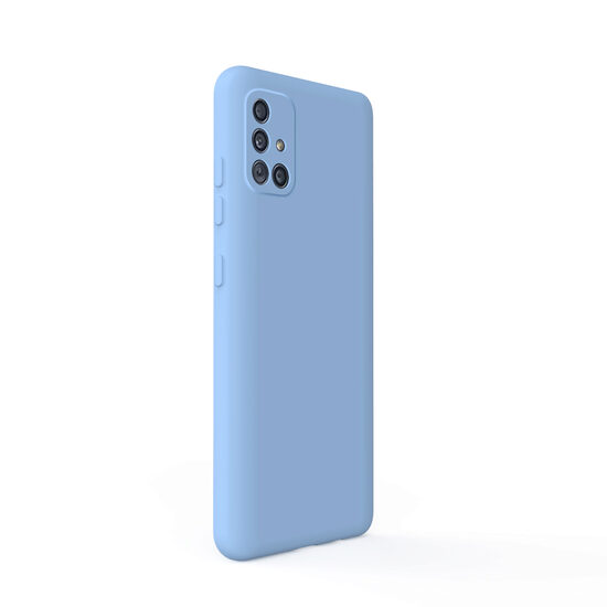 Husa Samsung Galaxy A51 4G Lemontti Silicon Soft Slim Light Blue thumb