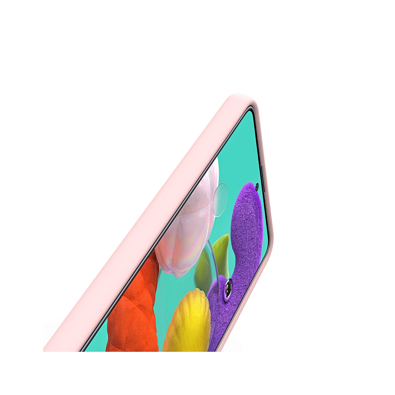 Husa Samsung Galaxy A51 4G Lemontti Silicon Soft Slim Pink Sand thumb