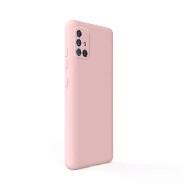 Husa Samsung Galaxy A51 4G Lemontti Silicon Soft Slim Pink Sand