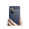 Husa Samsung Galaxy A52s 5G / A52 5G / A52 4G Lemontti Carbon Case Flexible Albastru