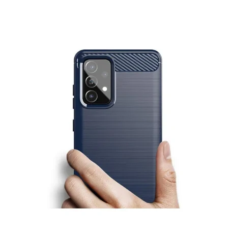 Husa Samsung Galaxy A52s 5G / A52 5G / A52 4G Lemontti Carbon Case Flexible Albastru