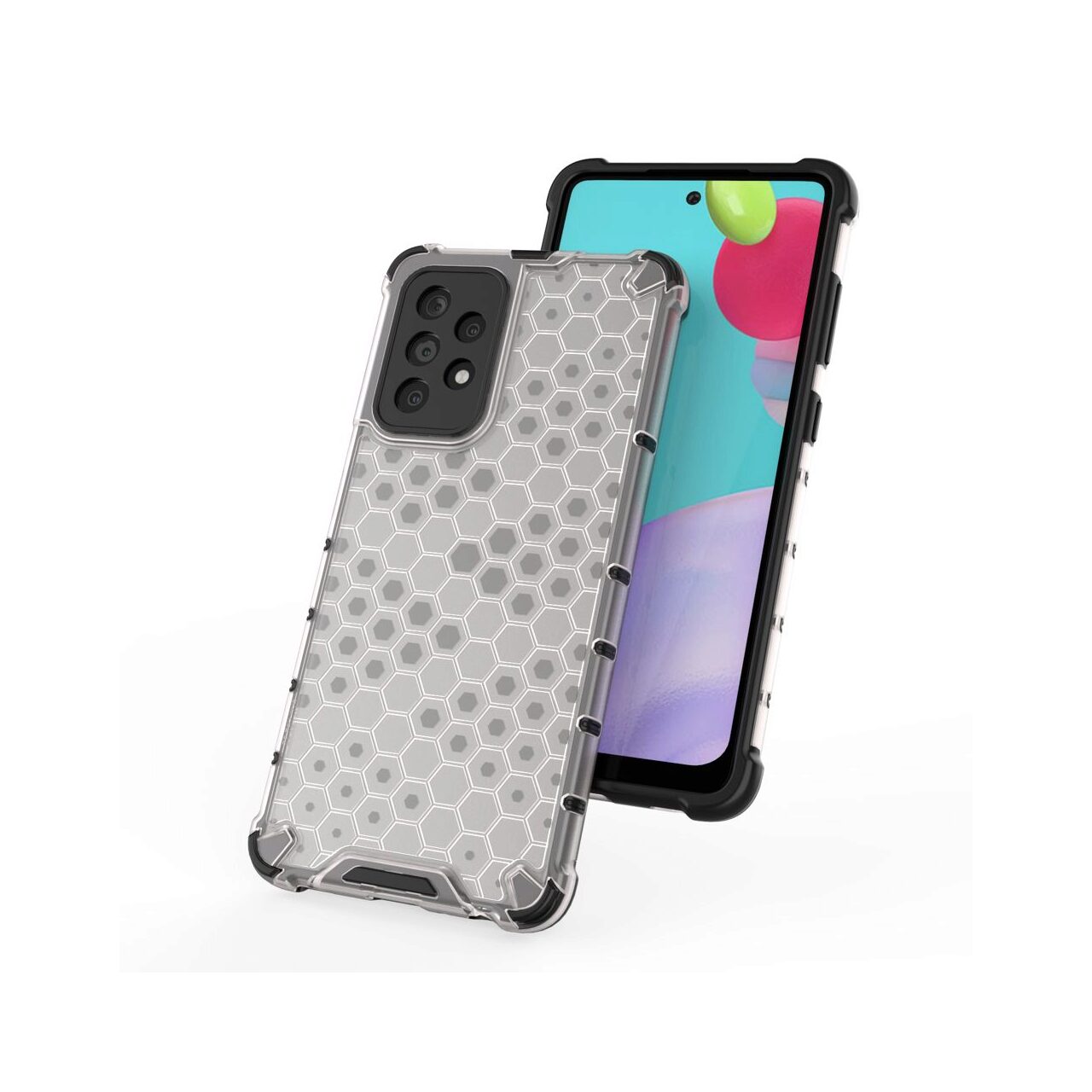 Husa Samsung Galaxy A52s 5G / A52 5G / A52 4G Lemontti Honeycomb Armor Negru thumb