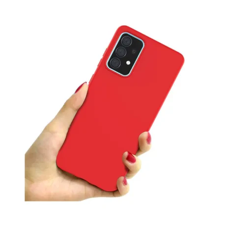 Husa Samsung Galaxy A52s 5G / A52 5G / A52 4G Lemontti Silicon Silky Rosu