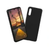 Husa Samsung Galaxy A70 Lemontti Liquid Silicon Black