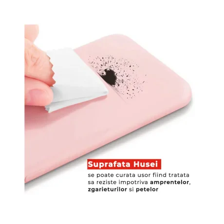 Husa Samsung Galaxy A70 Lemontti Liquid Silicon Pink Sand