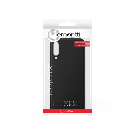 Husa Samsung Galaxy A70 Lemontti Silicon Soft Slim Black