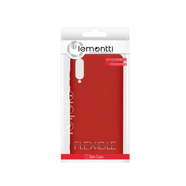 Husa Samsung Galaxy A70s Lemontti Silicon Silky Rosu