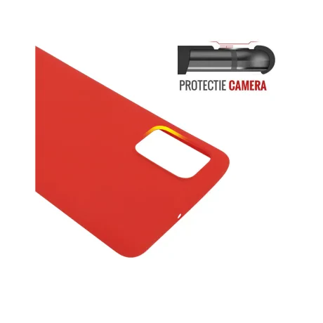 Husa Samsung Galaxy A71 Lemontti Silicon Silky Rosu