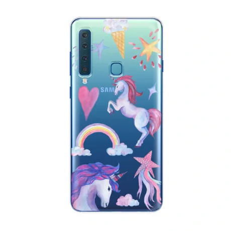 Husa Samsung Galaxy A9 (2018) Lemontti Silicon Art Unicorn
