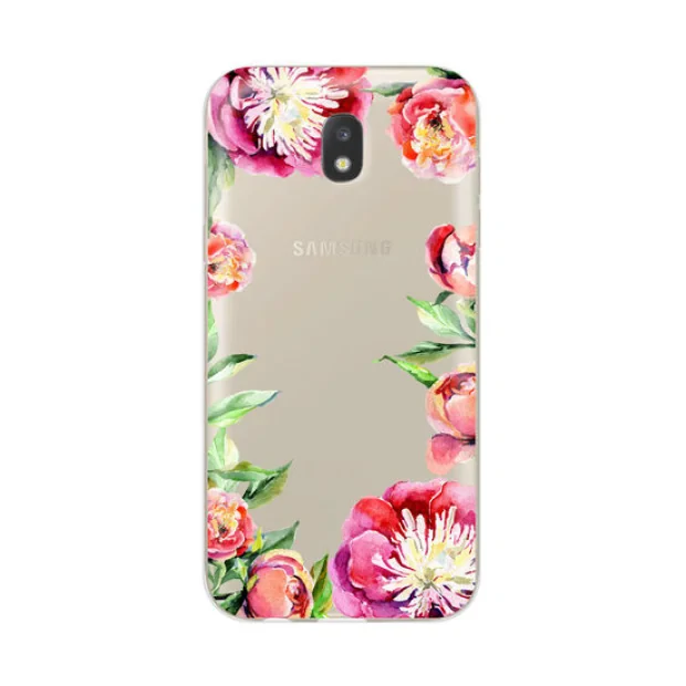 Husa Samsung Galaxy J3 (2017) Lemontti Silicon Art Spring Flowers