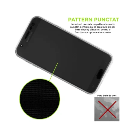 Husa Samsung Galaxy J3 (2017) Lemontti Silicon Full Cover 360 Transparent