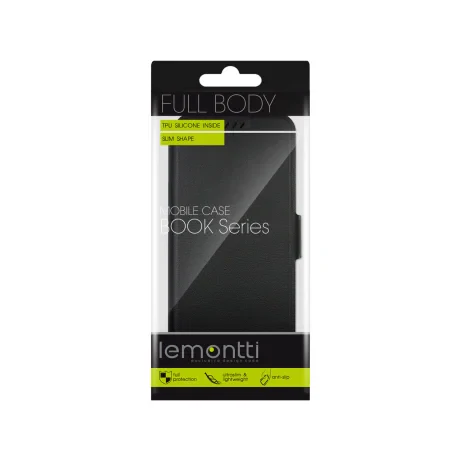 Husa Samsung Galaxy J4 Plus Lemontti Book Elegant Negru