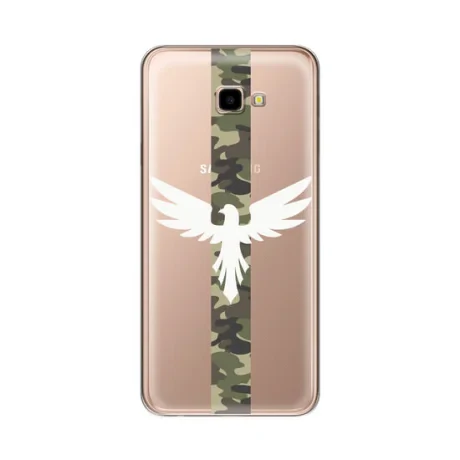 Husa Samsung Galaxy J4 Plus Lemontti Silicon Art Army Eagle