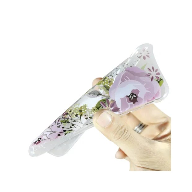 Husa Samsung Galaxy J4 Plus Lemontti Silicon Art Flowers