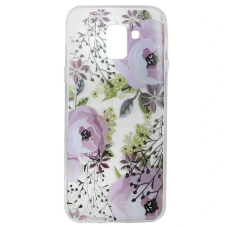 Husa Samsung Galaxy J6 (2018) Lemontti Silicon Art Flowers