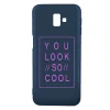 Husa Samsung Galaxy J6 Plus Lemontti Silicon Blue Silky Art You Look So Cool Magenta