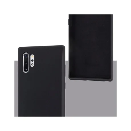 Husa Samsung Galaxy Note 10 Plus Lemontti Liquid Silicon Black