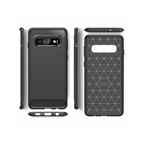 Husa Samsung Galaxy S10 G973 Lemontti Carbon Negru