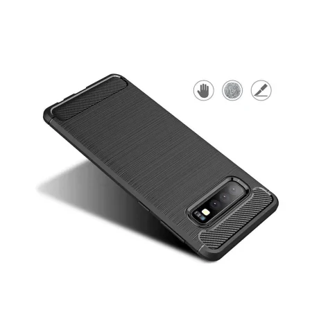 Husa Samsung Galaxy S10 G973 Lemontti Carbon Negru