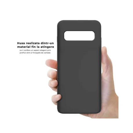 Husa Samsung Galaxy S10 G973 Lemontti Liquid Silicon Black