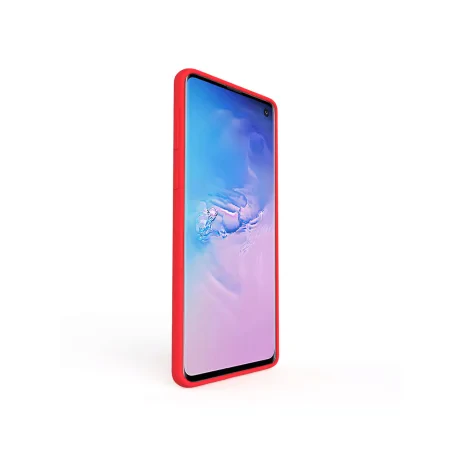 Husa Samsung Galaxy S10 G973 Lemontti Liquid Silicon Red