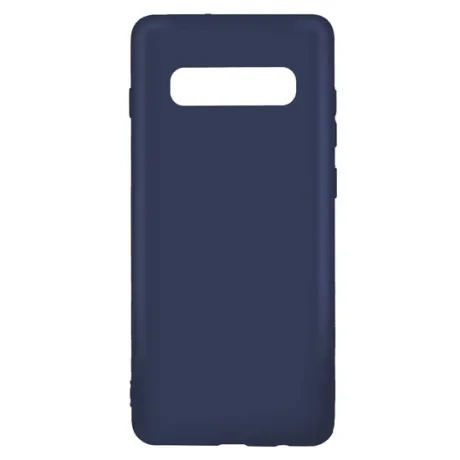 Husa Samsung Galaxy S10 G973 Lemontti Silicon Silky Albastru Inchis
